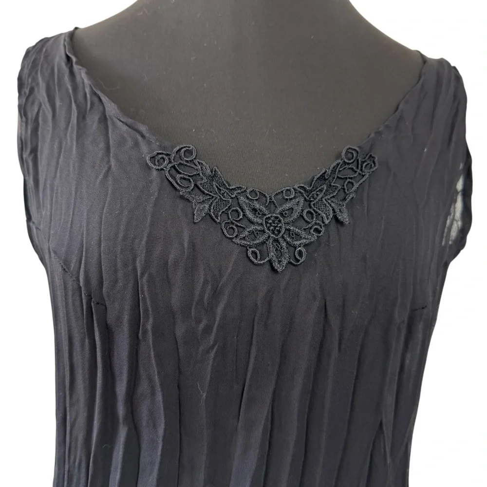 Vtg Danielle Karen Lace Slip Dress - Picture 8 of 15